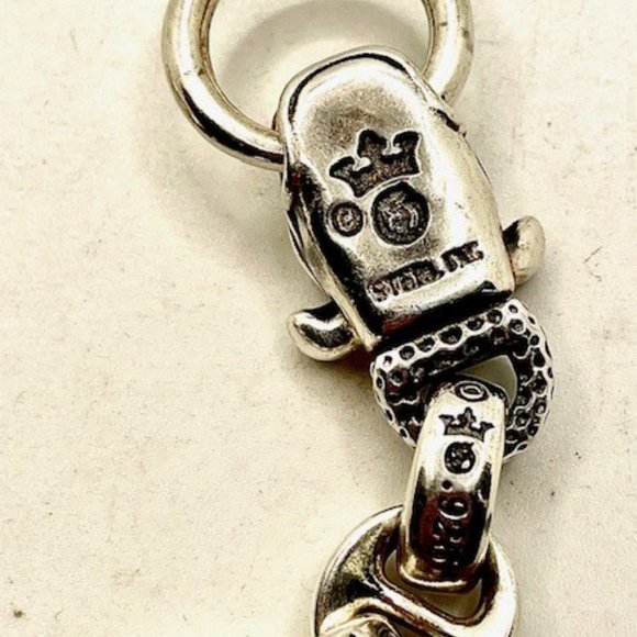 Gaboratory Vintage Silver Single Dog Biker Heavy BRACELET 99g - Picture 4 of 11